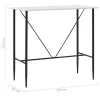 Fehér MDF bárasztal 120 x 60 x 110 cm