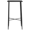 Fekete MDF bárasztal 60 x 60 x 111 cm