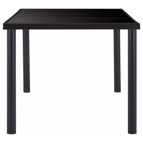 Fekete edzett üveg étkezőasztal 180 x 90 x 75 cm