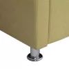 Zöld szövet kocka alakú karosszék