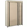 2 db krémszínű összecsukható szövet ruhásszekrény 110x45x175 cm