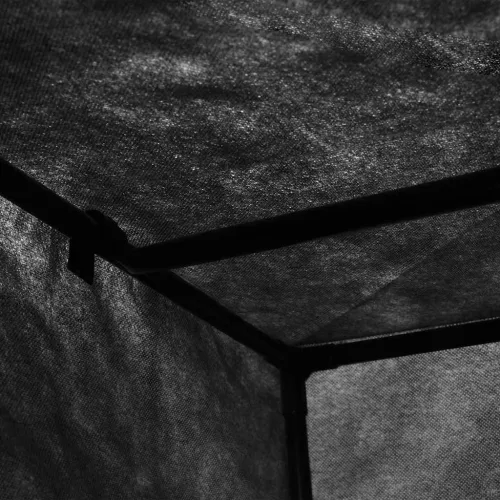 Fekete ruhásszekrény 75 x 50 x 160 cm