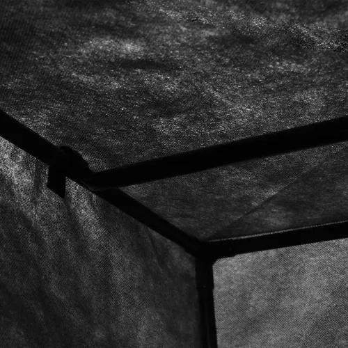 2 db fekete ruhásszekrény 75 x 50 x 160 cm
