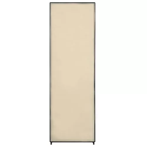 Krémszínű szövet ruhásszekrény 87 x 49 x 159 cm
