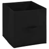 Acél tárolószekrény 4 db fekete szövetkosárral 63 x 30 x 71 cm