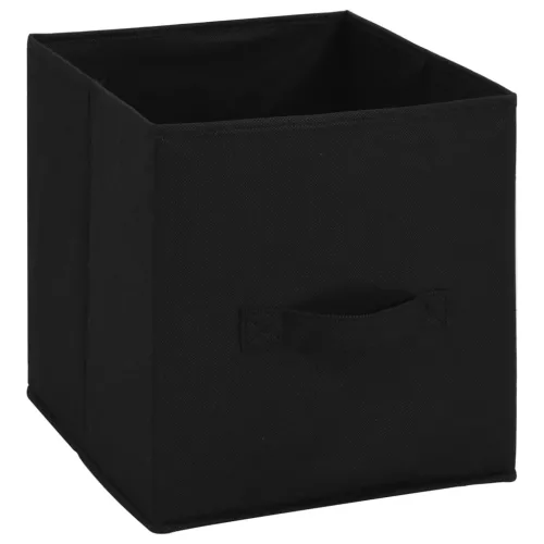 Acél tárolószekrény 4 db fekete szövetkosárral 63 x 30 x 71 cm
