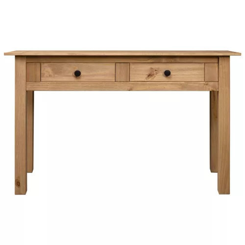 Tömör fenyőfa panama konzolasztal 110 x 40 x 72 cm