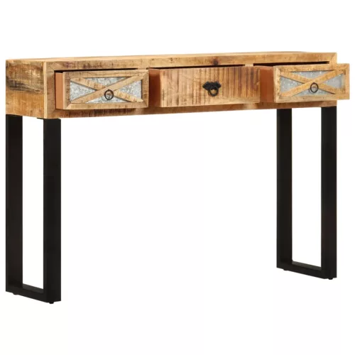 Tömör mangófa tálalóasztal 110 x 30 x 76 cm