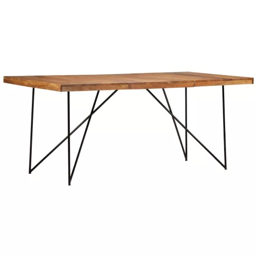 Tömör akácfa étkezőasztal 180 x 90 x 76 cm