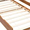 Mézbarna fenyőfa kihúzható kanapéágy keret 90 x 200 cm