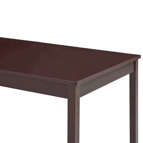 Sötétbarna fenyőfa étkezőasztal 180 x 90 x 73 cm
