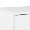 Magasfényű fehér szerelt fa tálalószekrény 71 x 35 x 80 cm