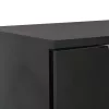 Magasfényű fekete szerelt fa tálalószekrény 71x35x80 cm