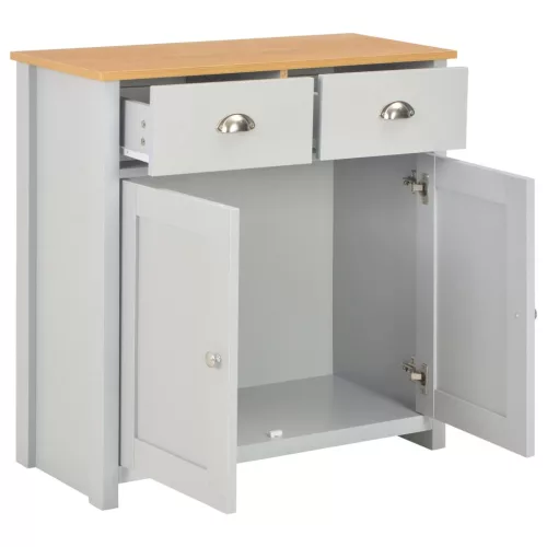 Szürke komód 79 x 35 x 81 cm