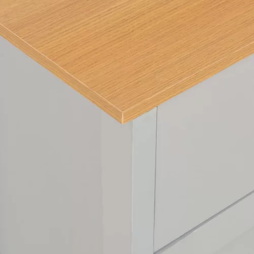 Szürke komód 112 x 35 x 81 cm