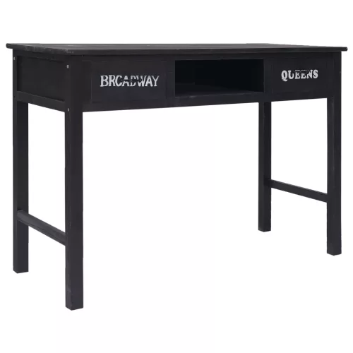 Fekete fa tálalóasztal 110 x 45 x 76 cm