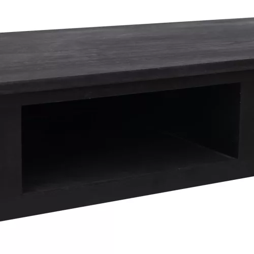 Fekete fa tálalóasztal 110 x 45 x 76 cm
