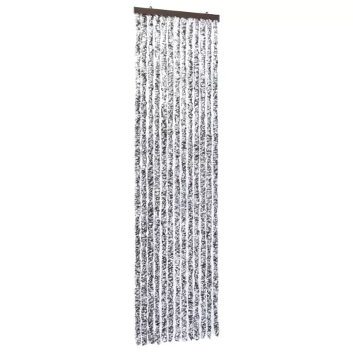 Barna és bézs zsenília rovarfüggöny 56 x 185 cm