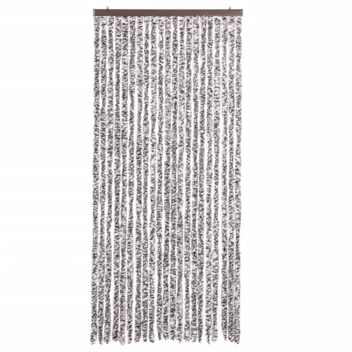 Barna és bézs zsenília rovarfüggöny 90 x 220 cm