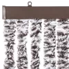 Barna és bézs zsenília rovarfüggöny 100 x 220 cm