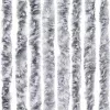 Fehér és szürke zsenília rovarfüggöny 100 x 220 cm