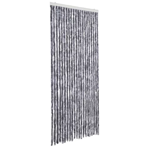 Ezüstszínű zsenília rovarfüggöny 90 x 220 cm