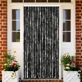 Antracitszürke zsenília rovarfüggöny 90 x 220 cm