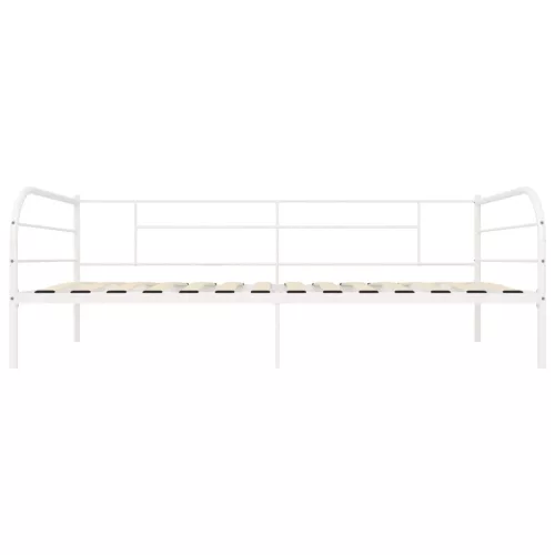 Fehér fém kanapéágy-keret 90 x 200 cm