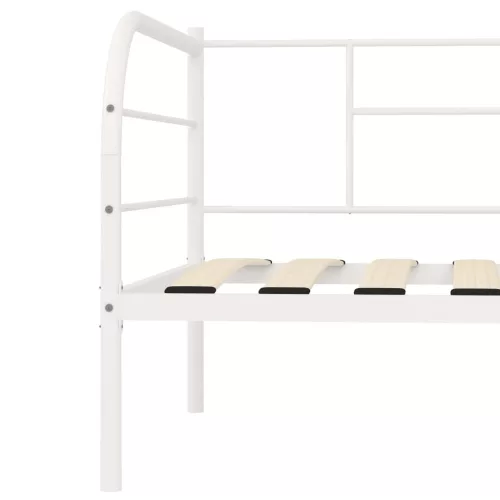 Fehér fém kanapéágy-keret 90 x 200 cm