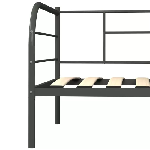 Szürke fém kanapéágy-keret 90 x 200 cm