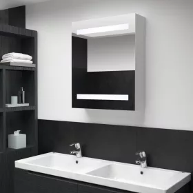   Tükrös fürdőszobaszekrény LED világítással 50 x 13,5 x 60 cm