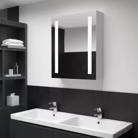   Tükrös fürdőszobaszekrény LED világítással 50 x 13 x 70 cm