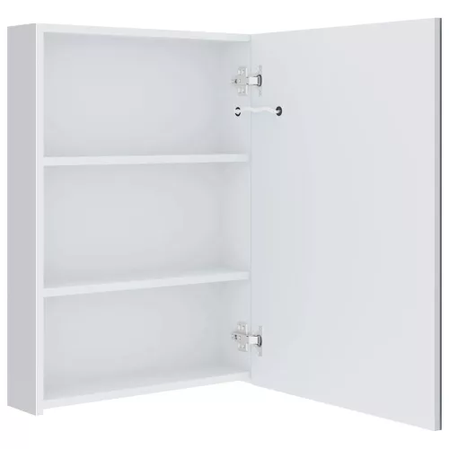 Tükrös fürdőszobaszekrény LED világítással 50 x 13 x 70 cm