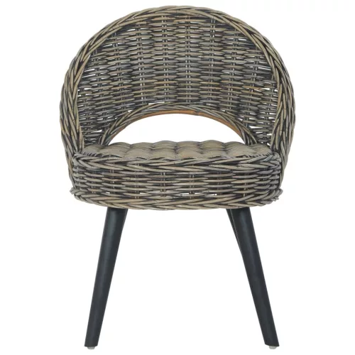 Fekete kubu rattan kanapészék