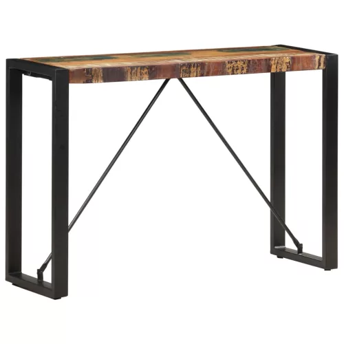 Tömör újrahasznosított fa tálalóasztal 110 x 35 x 76 cm