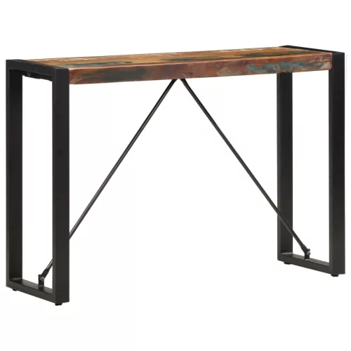 Tömör újrahasznosított fa tálalóasztal 110 x 35 x 76 cm