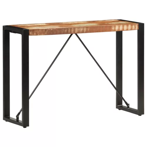 Tömör újrahasznosított fa tálalóasztal 110 x 35 x 76 cm