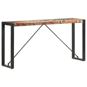   Tömör újrahasznosított fa tálalóasztal 150 x 35 x 76 cm
