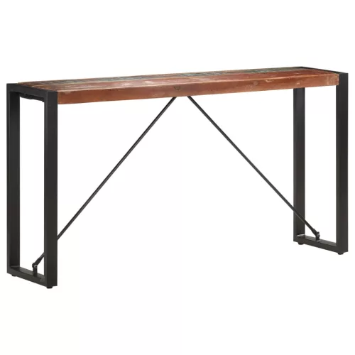 Tömör újrahasznosított fa tálalóasztal 150 x 35 x 76 cm