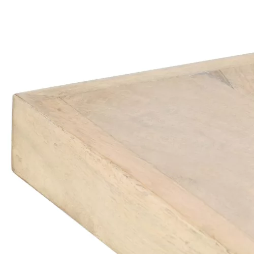 Tömör fehérített mangófa étkezőasztal 180 x 90 x 76 cm
