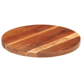 Kerek tömör akácfa asztallap 25-27 mm 40 cm