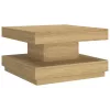 Világosbarna MDF dohányzóasztal 60 x 60 x 35 cm