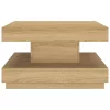 Világosbarna MDF dohányzóasztal 60 x 60 x 35 cm