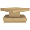 Világosbarna MDF dohányzóasztal 60 x 60 x 35 cm