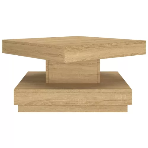 Világosbarna MDF dohányzóasztal 60 x 60 x 35 cm