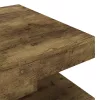 Sötétbarna MDF dohányzóasztal 60 x 60 x 35 cm