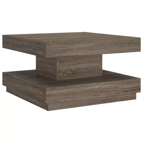 Szürke MDF dohányzóasztal 60 x 60 x 35 cm
