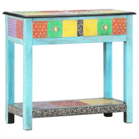   Kézzel festett tömör mangófa tálalóasztal 80 x 35 x 75 cm