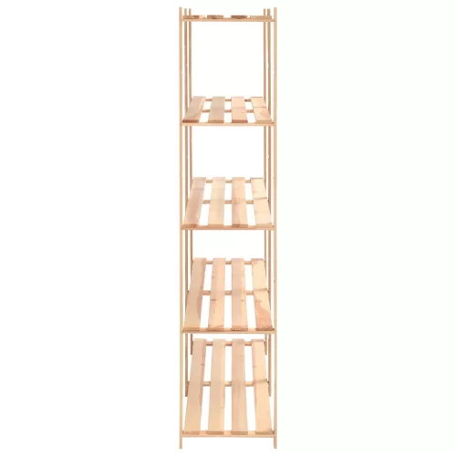 5-szintes tömör fenyőfa tárolóállvány 500 kg 170x38x170 cm