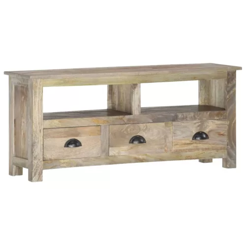 Tömör mangófa TV-szekrény 110 x 30 x 50 cm